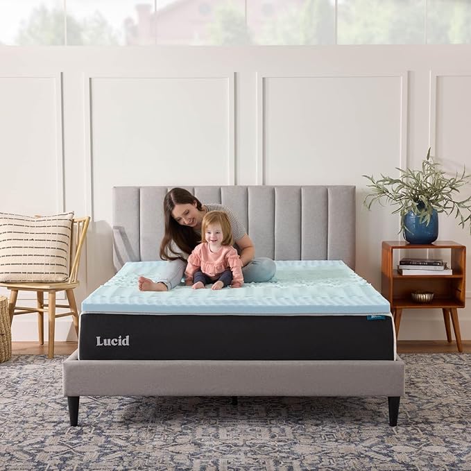 LUCID Mattress Topper, Twin XL, 2 Inch, Memory Foam Mattress Topper - Image 7