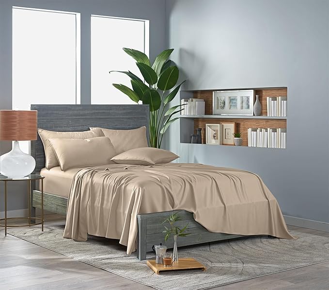 King Sheets by Pure Bamboo, Genuine 100% Organic Viscose Derived from Bamboo - Image 3