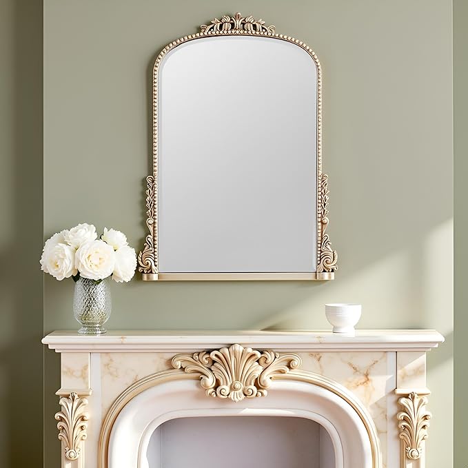 SHYFOY Antique Silver Mirrors for Wall Decor, Vintage Decorative Wall Mirror - Image 3