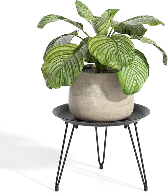 SUEH DESIGN Plant Stand Indoor, Metal Plant Stand Round Plant Table Heavy Duty by SUEHDESIGN