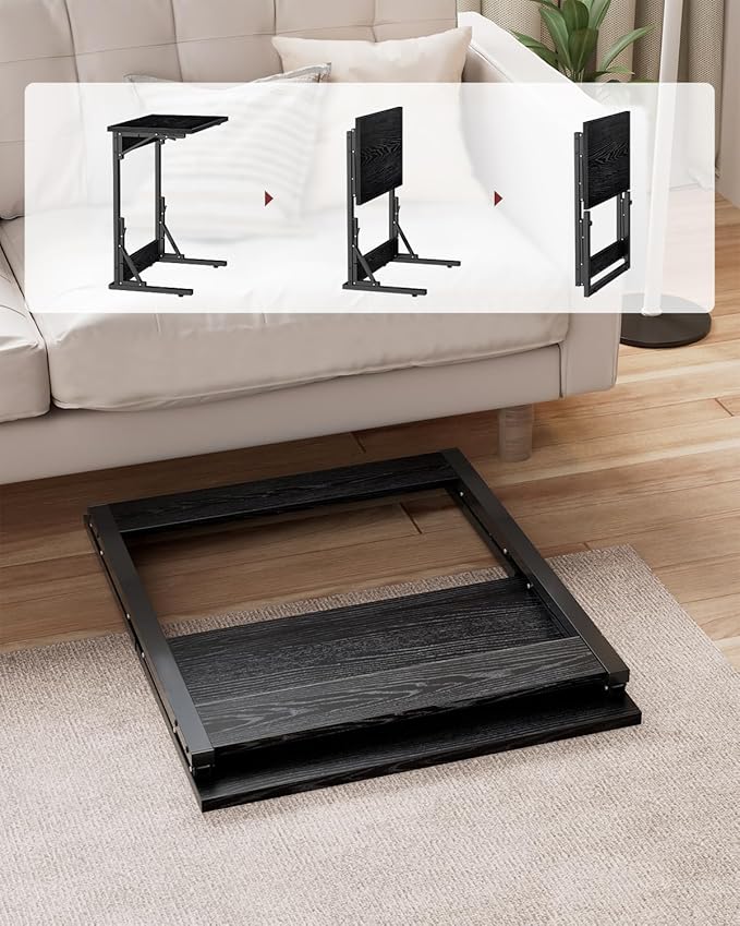Tatub Folding TV Tray Table, Small Sofa-Side Laptop Desk - Image 3