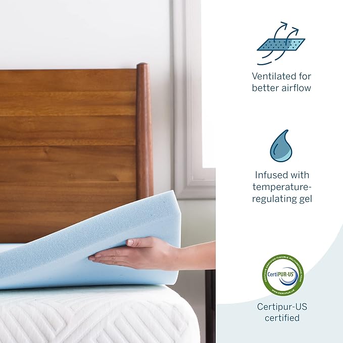 LUCID 3 Inch Mattress Topper Full XL - Image 4