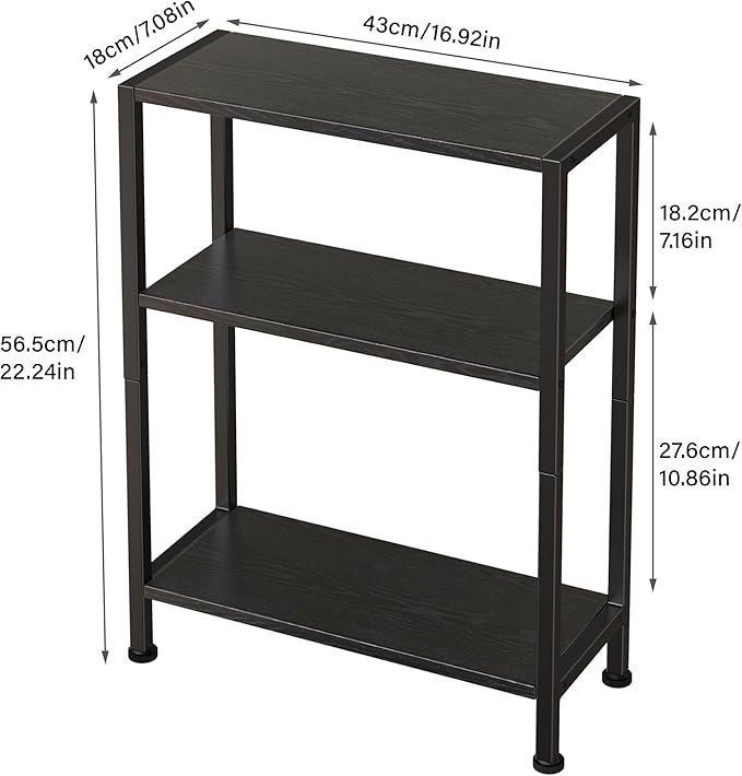 3-Tier Side Table, Small EndTable, Sofa SideTable - Image 3