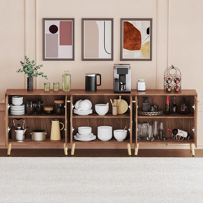 Storage Cabinet, Free Standing Buffet Cabinet, Morden Sideboard and Buffet - Image 4