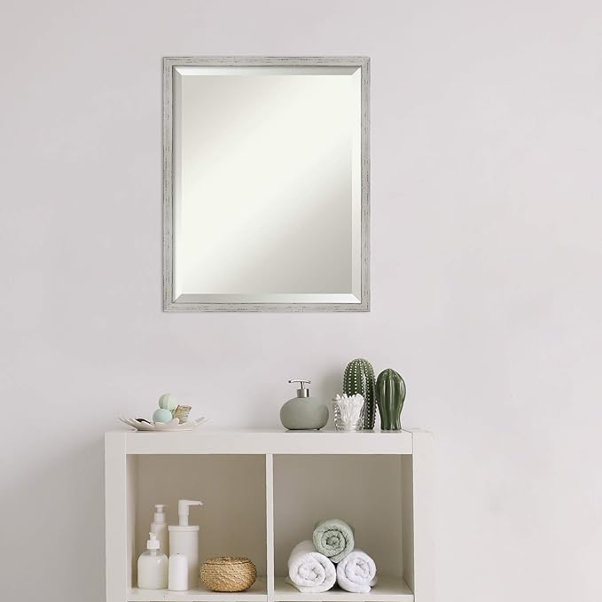 Amanti Art White Bathroom Mirror - Image 5