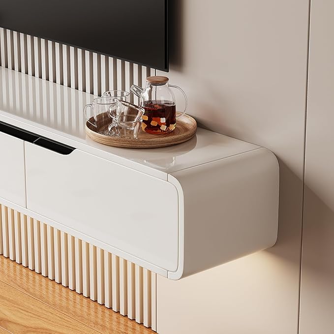 High Gloss Floating TV Stand - Image 6