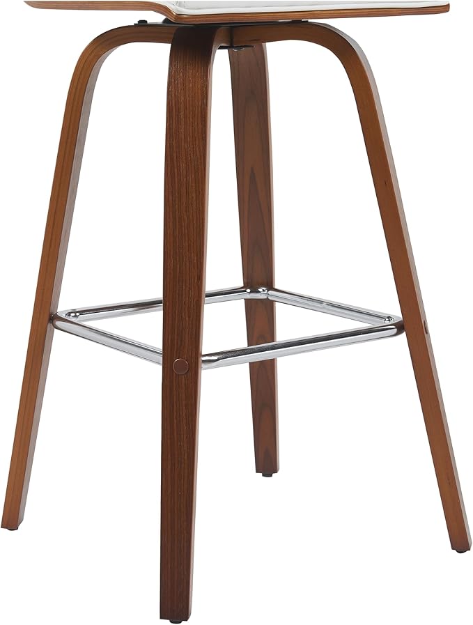 Armen Living Vienna Modern Swivel 30" Bar Height Barstool - Image 7