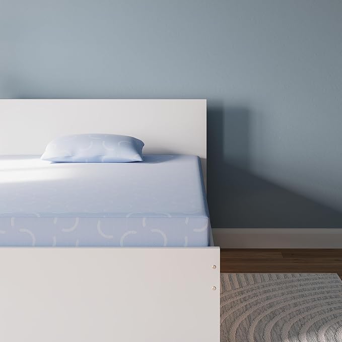 Signature Design by Ashley Twin Size iKidz 7 Inch Firm Gel Memory Foam Mattress by SignatureDesignbyAshley