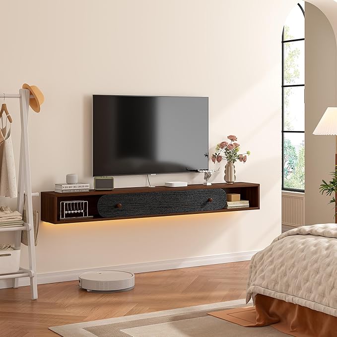 Floating TV Stand Wall Mounted 55'', Modern Media Console - Image 8