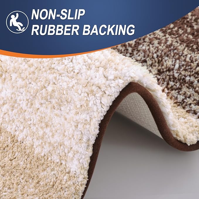 OLANLY Bathroom Rugs Mat 34x21, Extra Soft Absorbent Microfiber Bath Rugs - Image 4