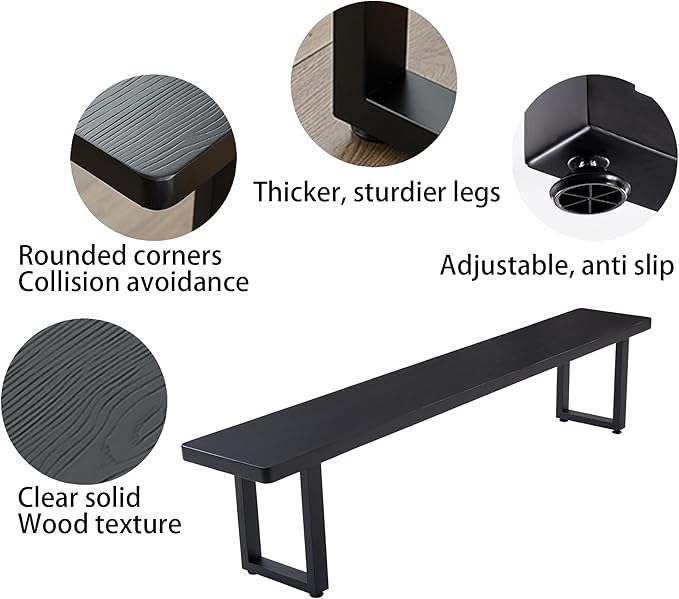 Modern Solid Wood Dining Table - Image 4