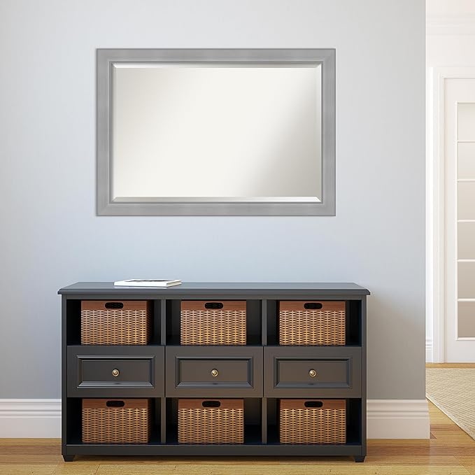 Amanti Art Silver Bathroom Mirror - Image 5