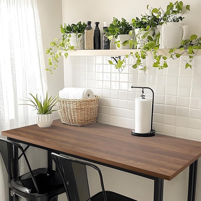 Kaboon Universal Tabletop 45"x20", Solid One-Piece Melamine Table Top, L-Desk - Image 7
