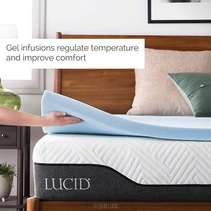 Lucid 2 Inch Mattress Topper - Image 2