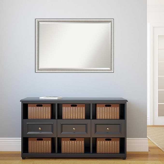 Amanti Art Silver Bathroom Mirror - Image 5