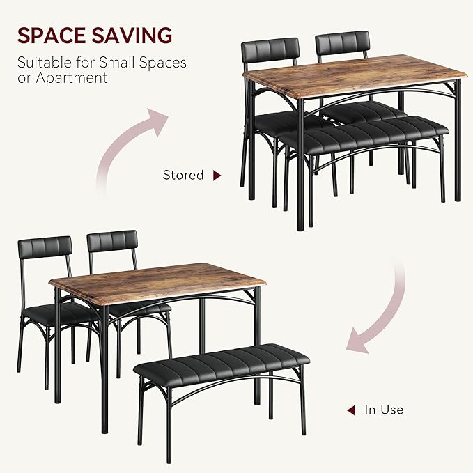 GAOMON Dining Table Set for 4 - Image 7