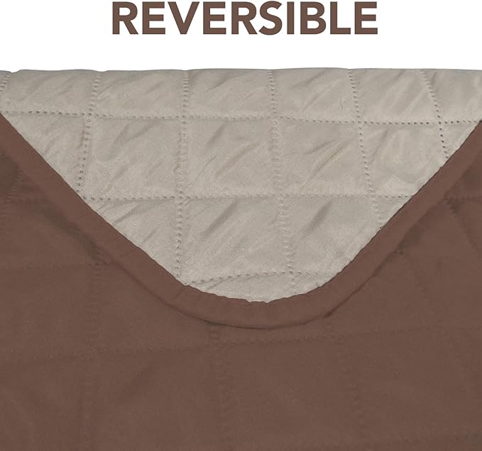 PureFit Reversible Sofa Cover Water Resistant Loveseat Couch Cover, Machine - Image 5