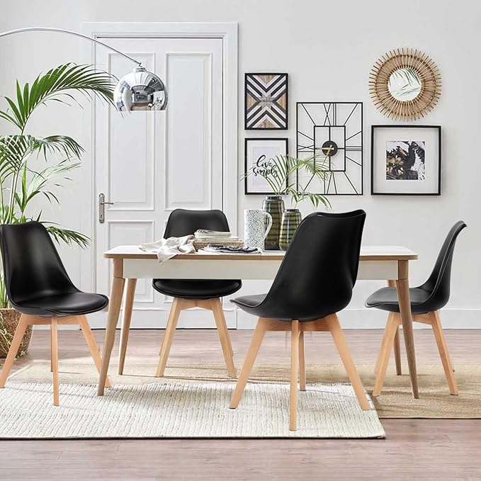 OLIXIS Dining Chairs Set of 8 Kitchen Mid Century Modern Chairs - Image 2