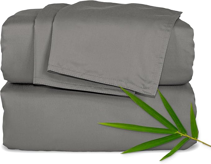 Twin Sheets by Pure Bamboo, Genuine 100% Organic Viscose Derived from Bamboo by PureBamboo