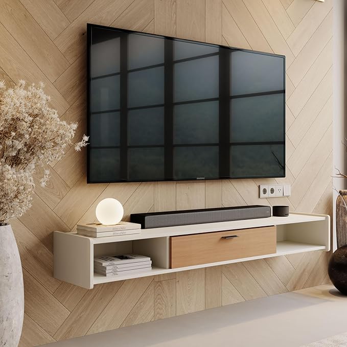 70'' Floating TV Stand, Wall Mounted TV Console, Floating TV Cabinet, Under TV - Image 6