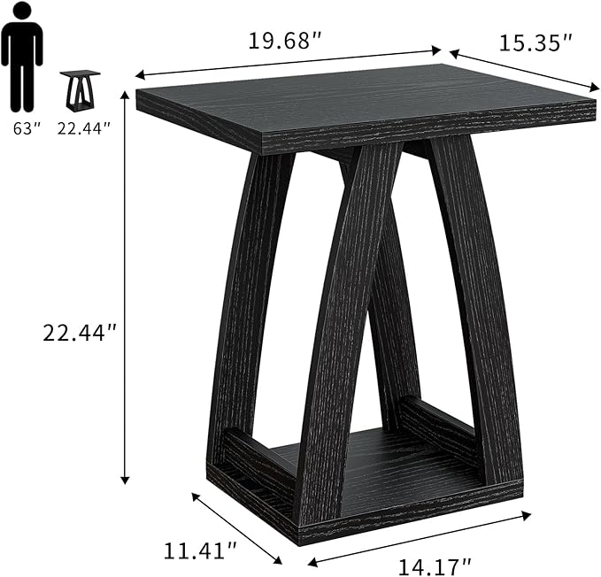 End Tables Living Room Set of 2. Side Tables Living Room. Side Table Beside - Image 3
