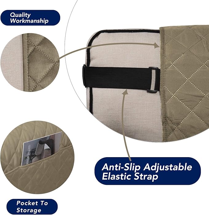 PureFit Reversible Sofa Cover Water Resistant Loveseat Couch Cover, Machine - Image 3