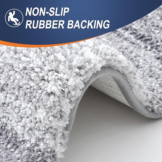 OLANLY Bathroom Runner Rugs 70x24, Extra Soft Absorbent Microfiber Bath Rugs - Image 4