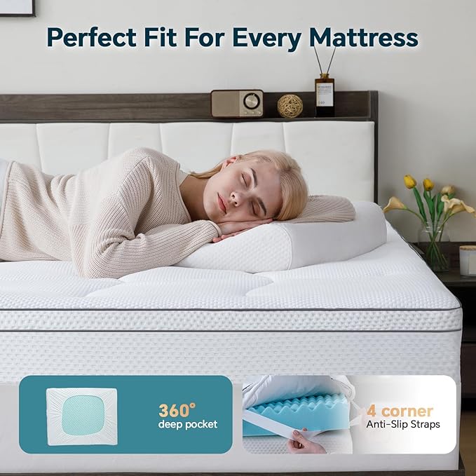 4 Inch Memory Foam Mattress Topper Full Size - Image 5