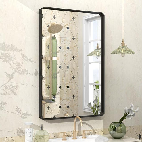 20x30 Inch Black Framed Bathroom Mirror by VANLIOBathroomMirror