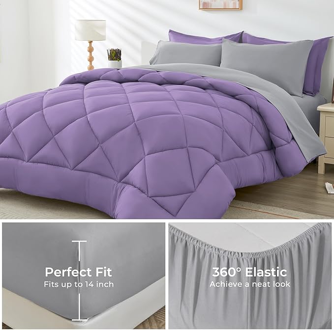 HEVUMYI Queen Comforter Set - Image 4