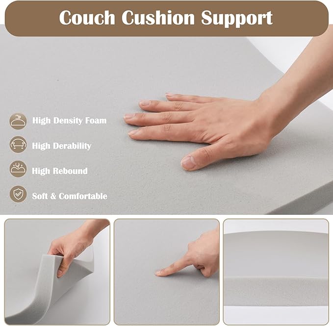 1 Pcs Couch Cushion Support for Sagging Cushion 20" x 20" 40D High Density - Image 4