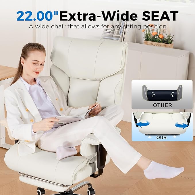 GTRACING Big and Tall Gaming Chair 400lbs Heavy Duty Office Chair - Image 6