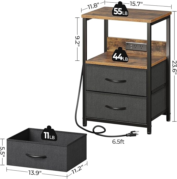 Seventable Nightstand Set of 2 - Image 3