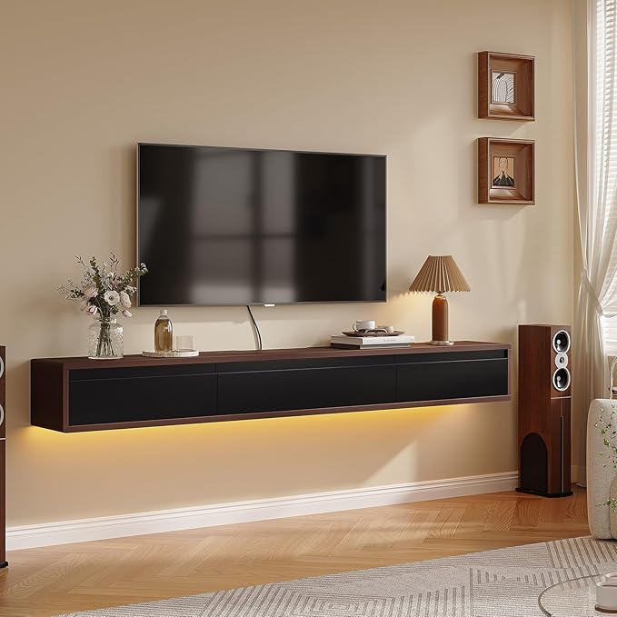 Floating TV Stand Matte Finish, Floating TV Console, Under TV Shelf - Image 7