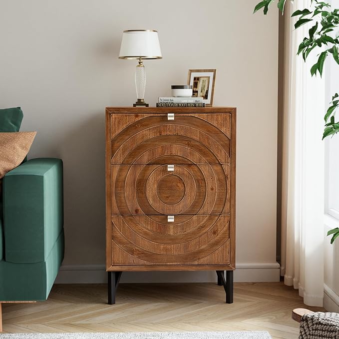 COSIEST Nightstand, Rustic End Table - Image 4