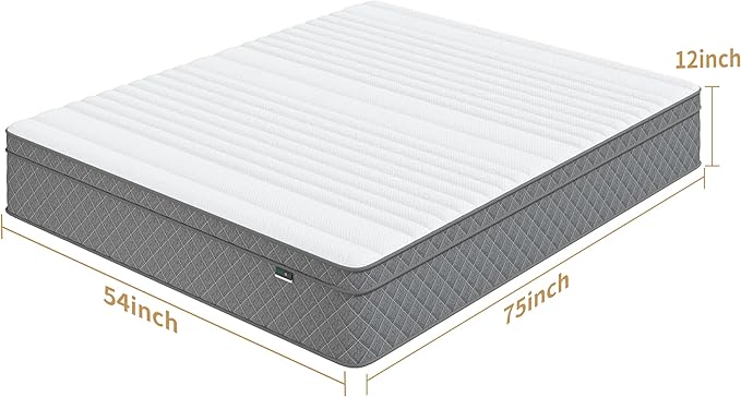 Full Mattress, 12 Inch Full Size Mattress - Image 2