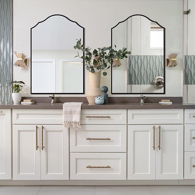 Large Arched Mirror Wall Decor, - Image 5