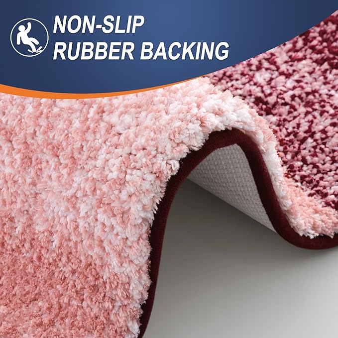 OLANLY Bathroom Runner Rugs 59x24, Extra Soft Absorbent Microfiber Bath Rugs - Image 4