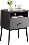 VECELO Modern Night Stand, Square Side Table, End Table by VECELO
