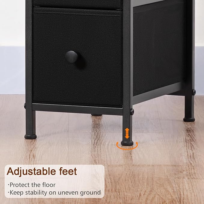 Narrow End Tables Living Room Set of 2 - Image 9