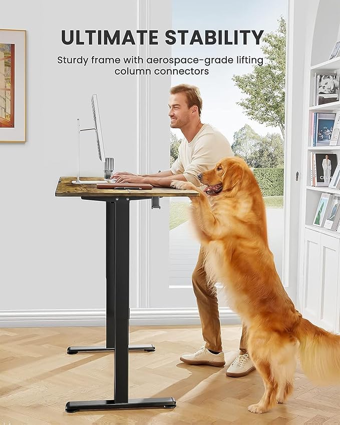 ErGear Electric Standing Desk, 44 x 24 Inches Height Adjustable Stand up Desk - Image 4