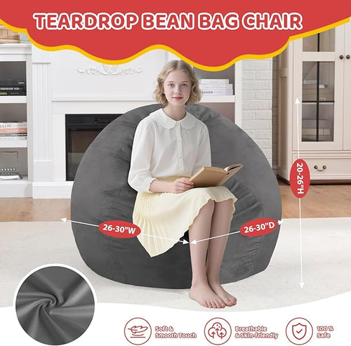 2FT Bean Bag Chair, Comfy Bean Bag Chairs - Image 2