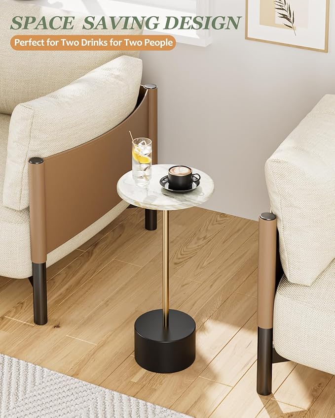 Drink Table Pedestal, Round Side Table, Drink Tables - Image 3