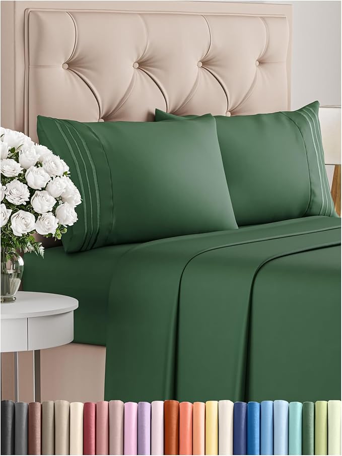 Cal King Size 4 Piece Sheet Set by CGKUnlimited