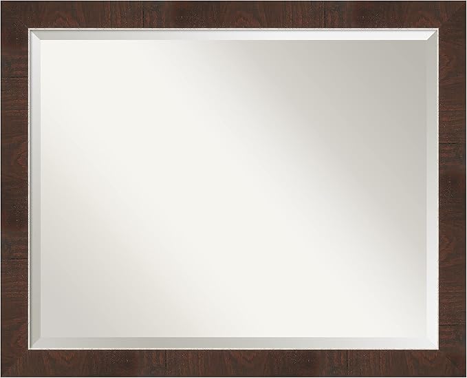 Amanti Art Brown Bathroom Mirror by AmantiArt