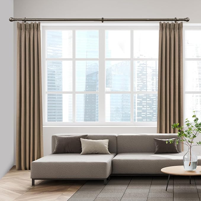 Curtain Rods for Windows 16 to 48 Inches, Curtain Rod Max Adjustable Length of - Image 7