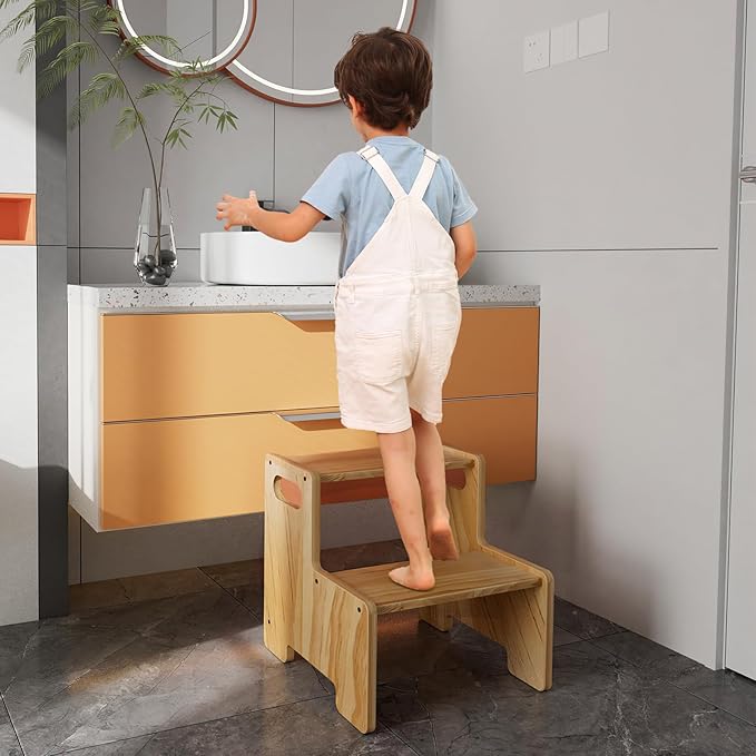 Wooden Step Stool, Two Step Stool - Image 6