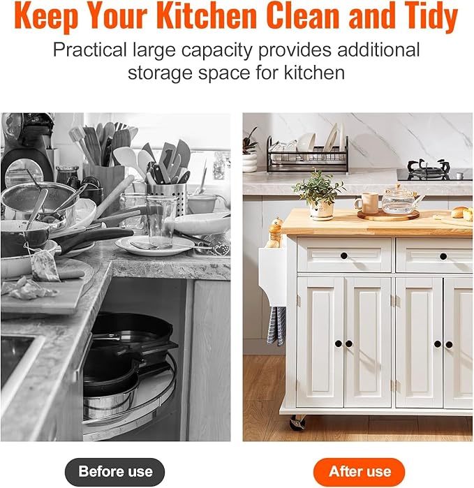 Mobile Modern Storage Island, Rolling Kitchen Island - Image 5