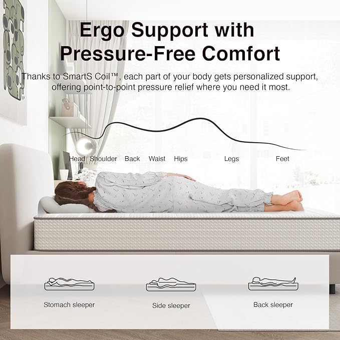 Novilla Twin Mattress, 6 Inch Twin Size Mattresses in a Box - Image 6