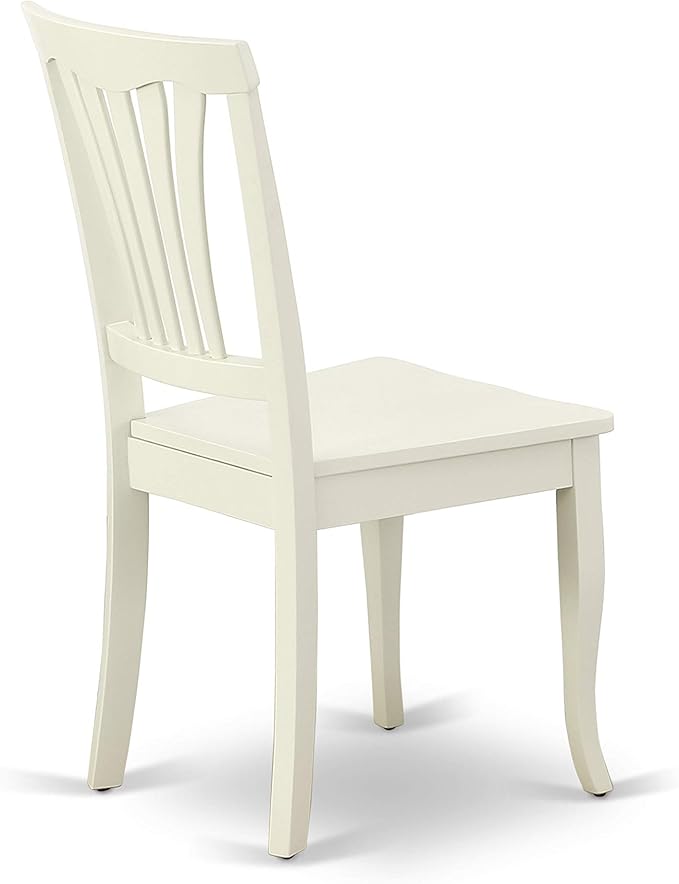 East West Furniture DLAV5-LWH-W 5 Piece Dining Set Includes a Round Dining Room - Image 10